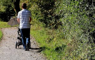 solparaply til klapvognen