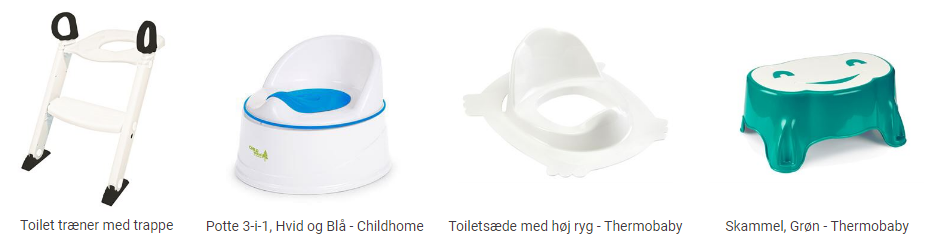 Tilbehør til toilettræning